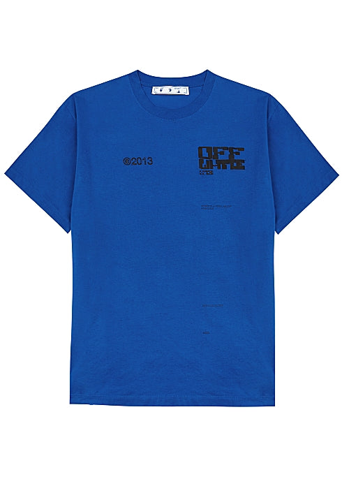 Off-White TECH MARKER S/S OVER 2021 T-shirt - Blue - Shop Streetwear, Sneakers, Slippers and Gifts online | Malaysia - The Factory KL