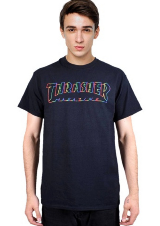Thrasher Spectrum Logo T-shirt (Black)