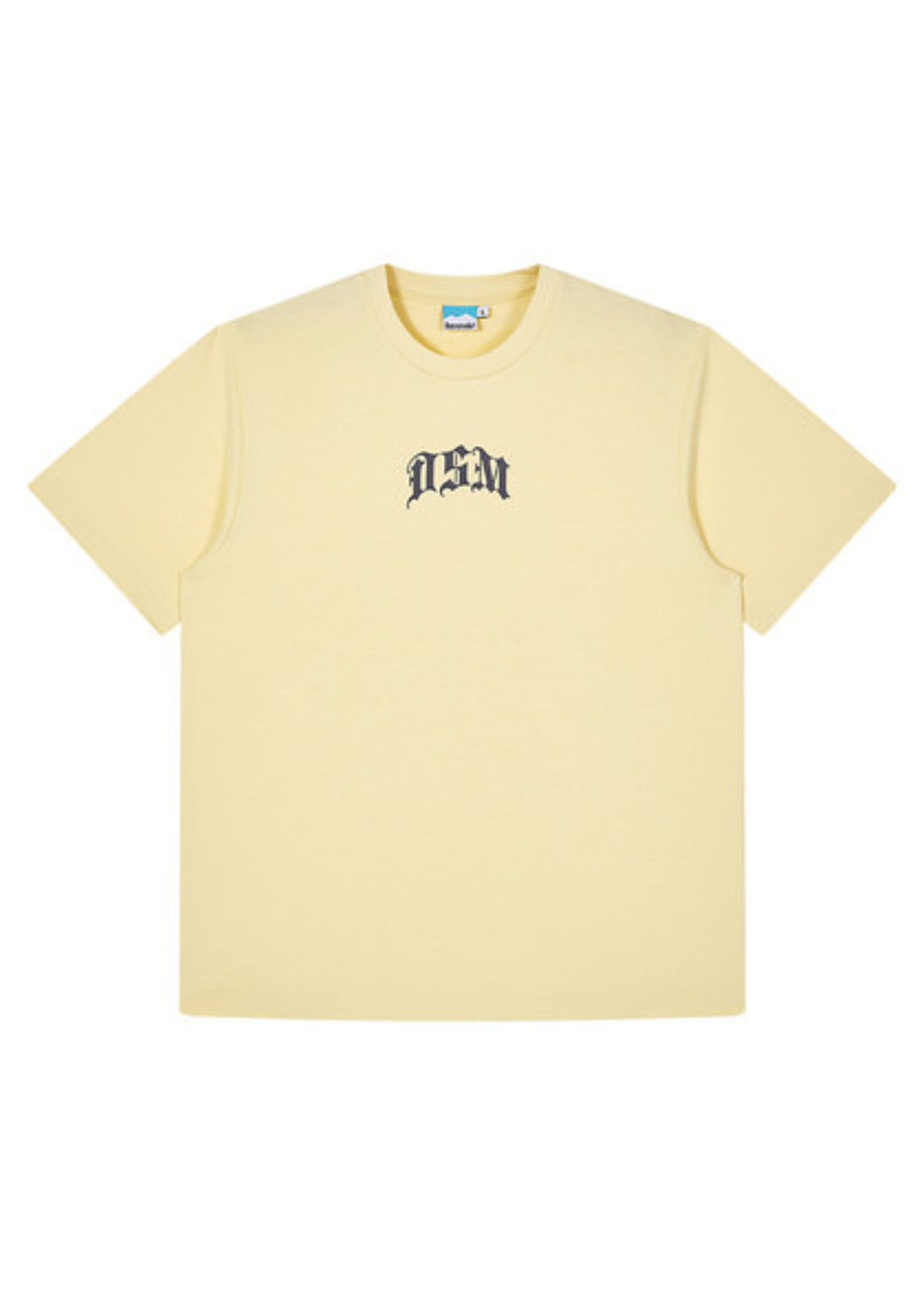 DONSMOKE Abbreviated Small Logo Printed T-Shirt ( Yellow)