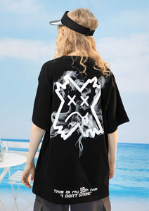 PCMY Graffiti Short-Sleeve Oversized T-Shirt (Black)