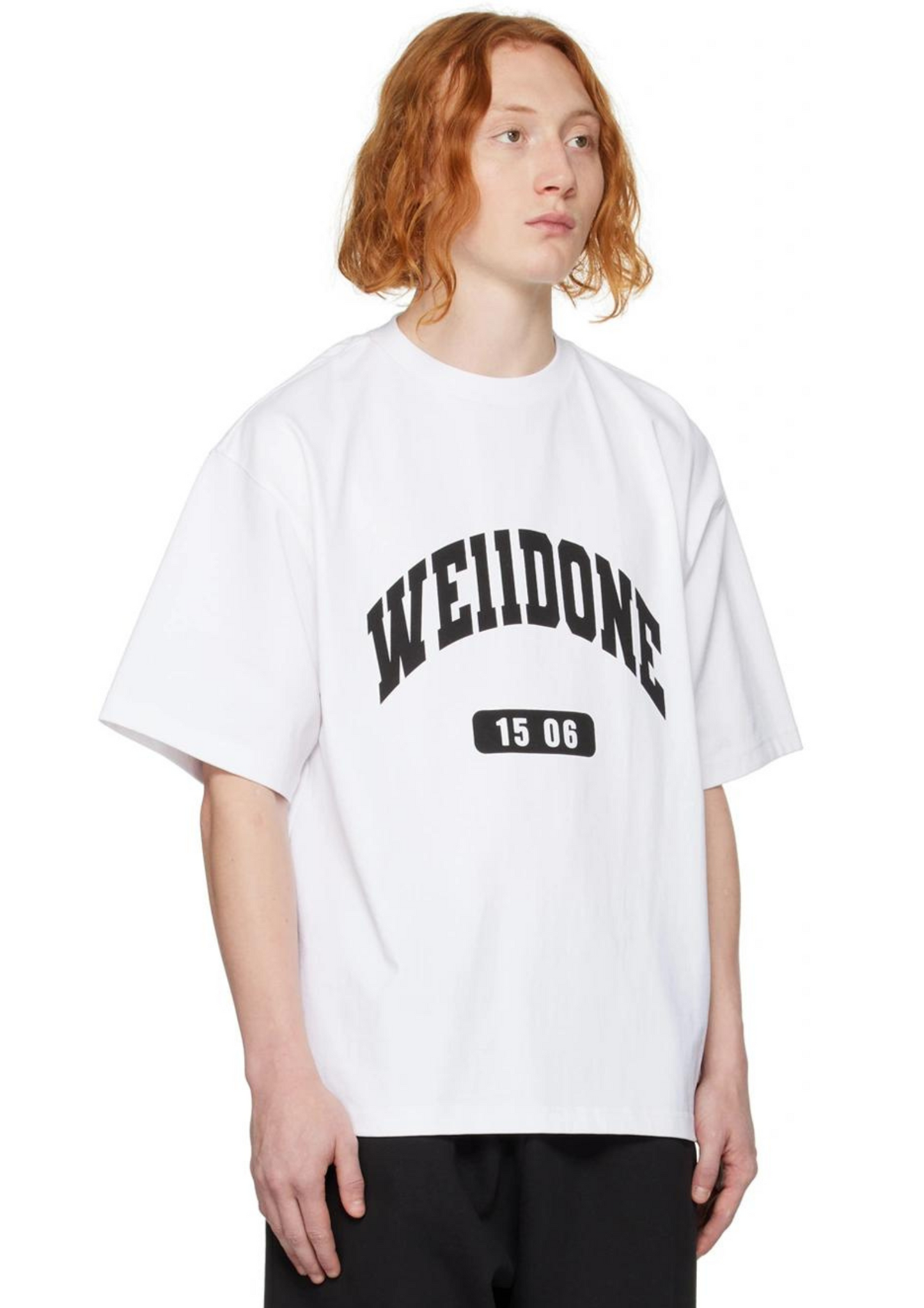 WE11DONE FW22 Printed T-Shirt (White)