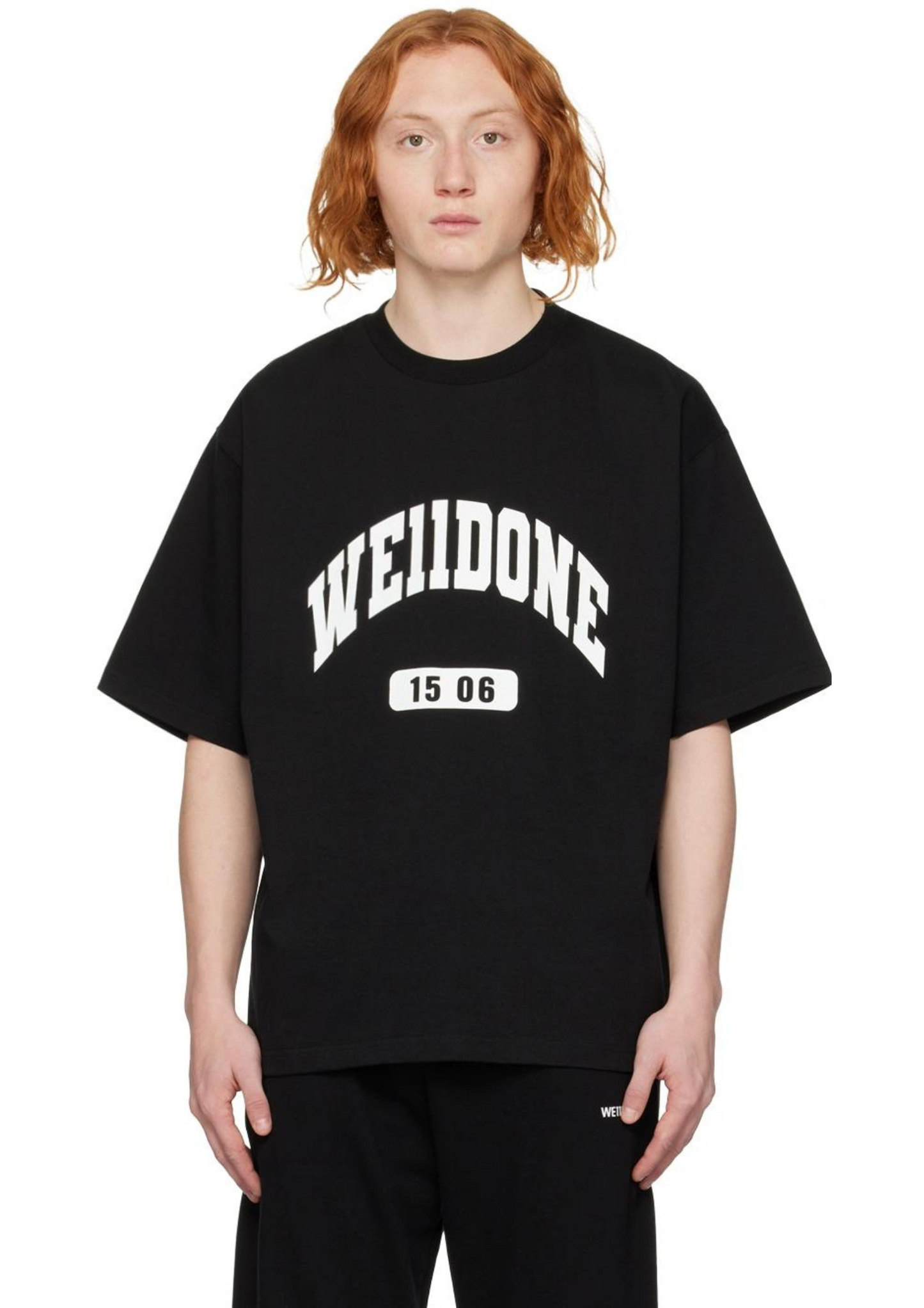 WE11DONE FW22 Printed T-Shirt (Black)