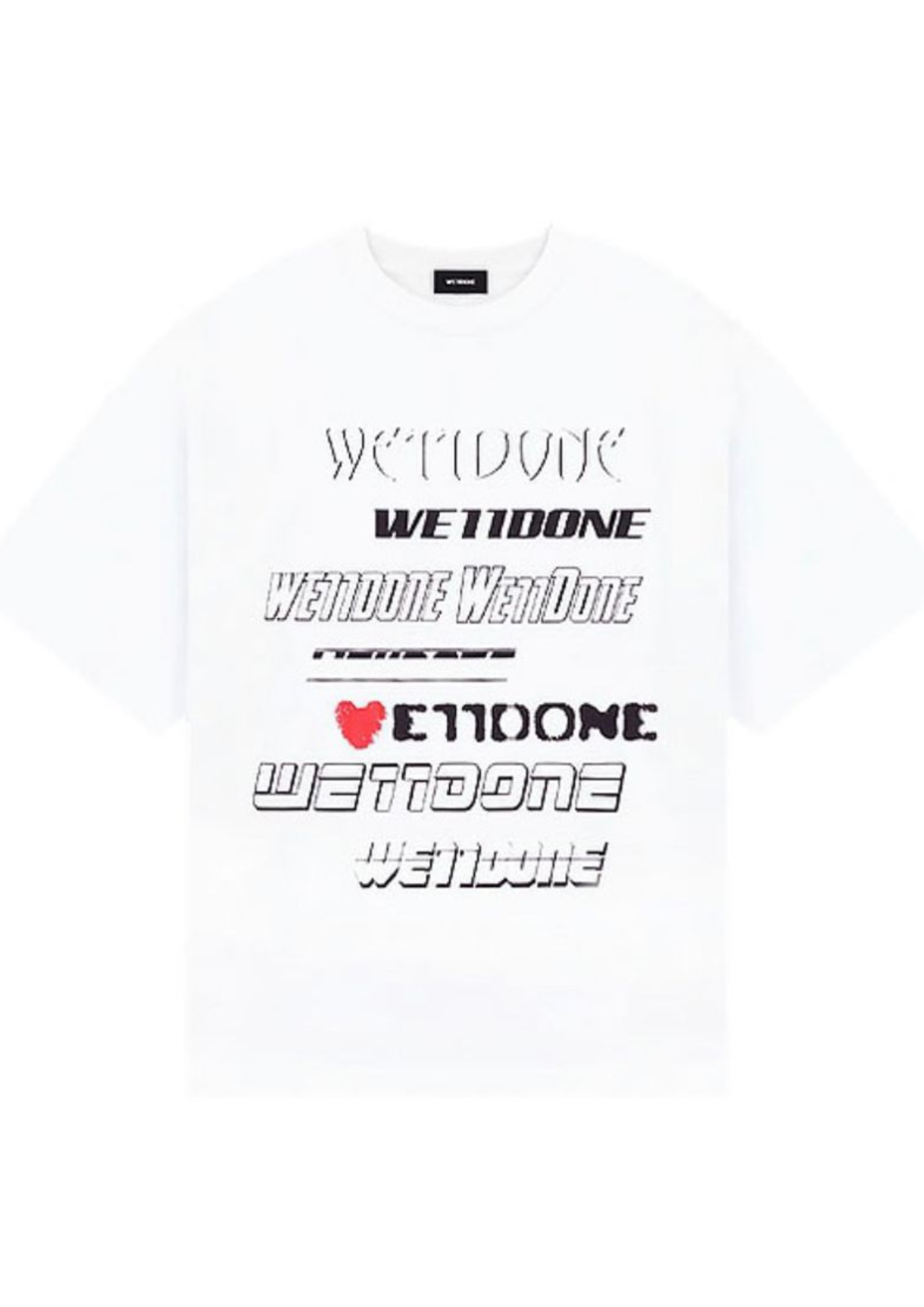 WE11DONE Cotton Printed T-Shirt SS23 (White)