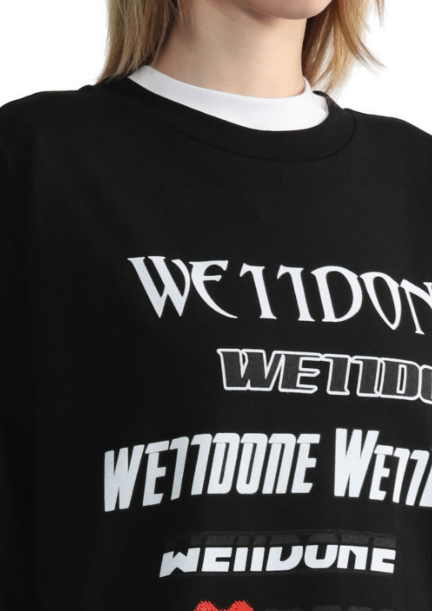 WE11DONE Cotton Printed T-Shirt SS23 (Black)