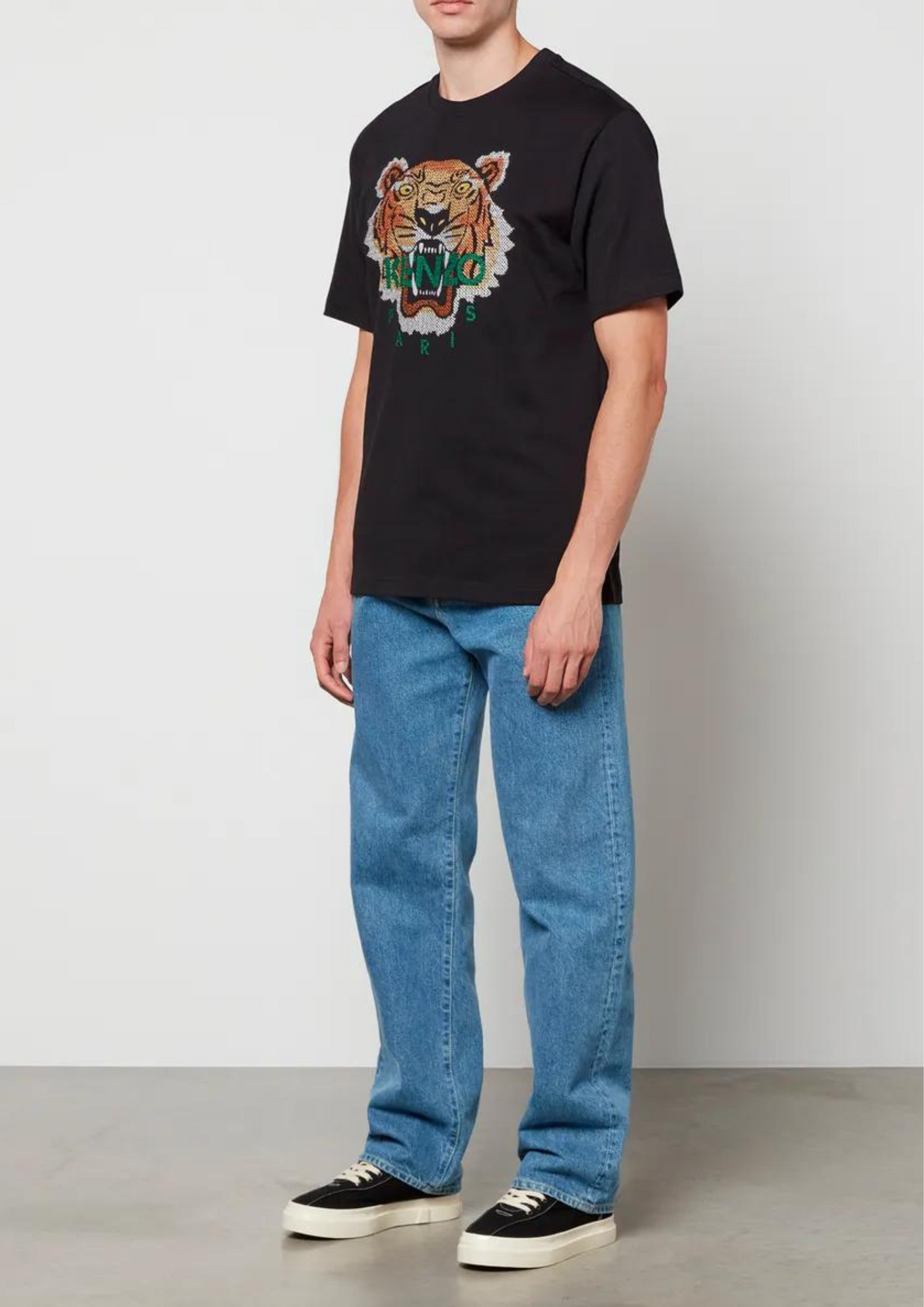 Kenzo Tiger Cotton T-Shirt (Black)