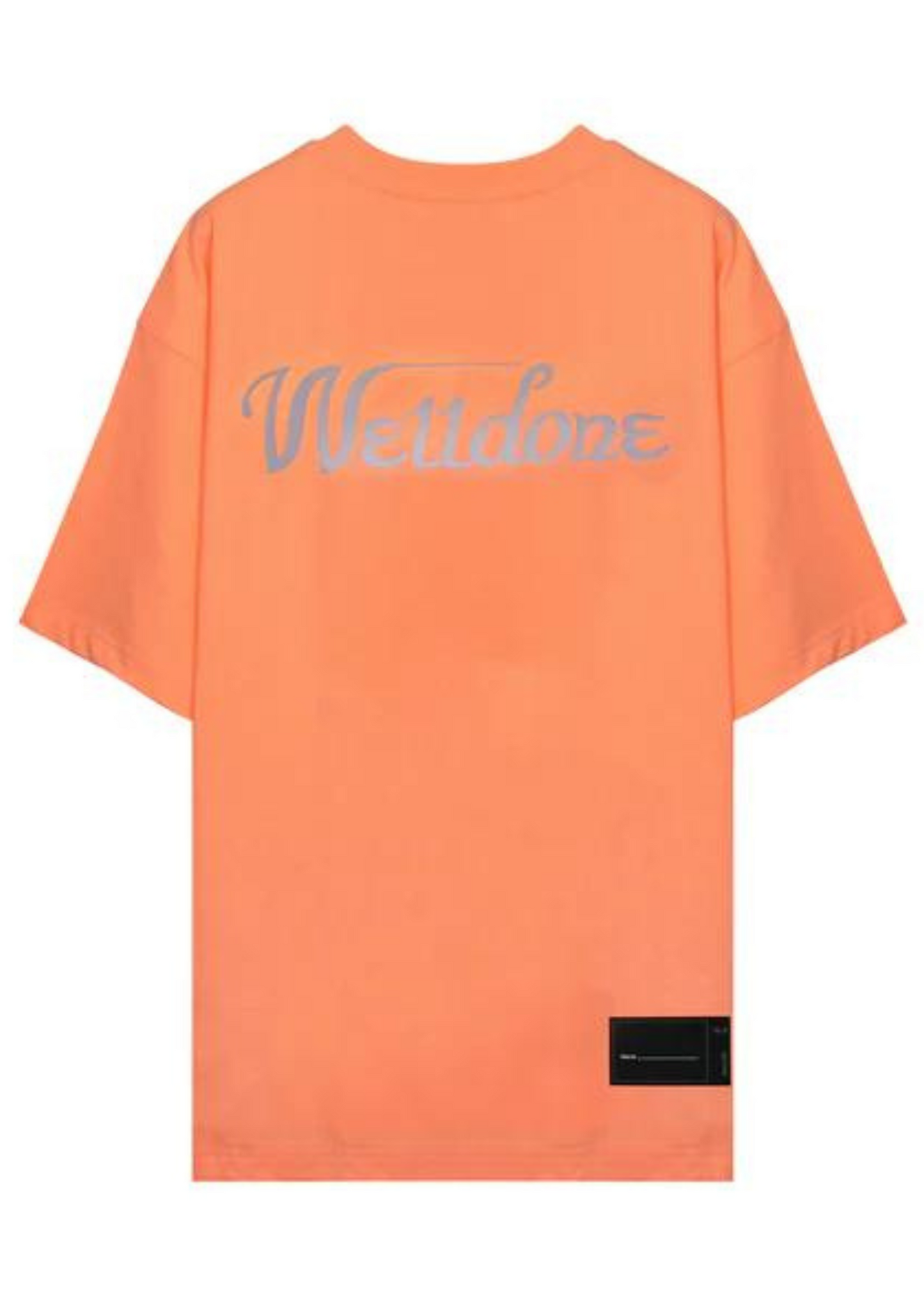 WE11DONE Logo Printed Oversized T-Shirt (Orange)