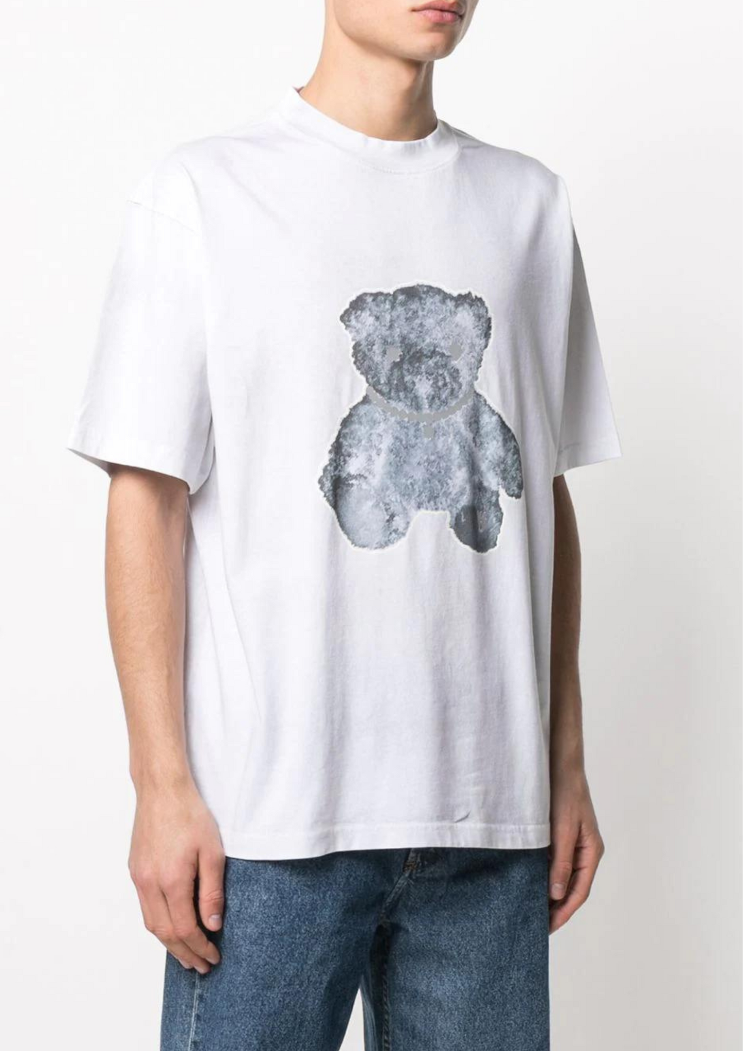 WE11DONE Teddy Pearl Necklace T-Shirt (White)