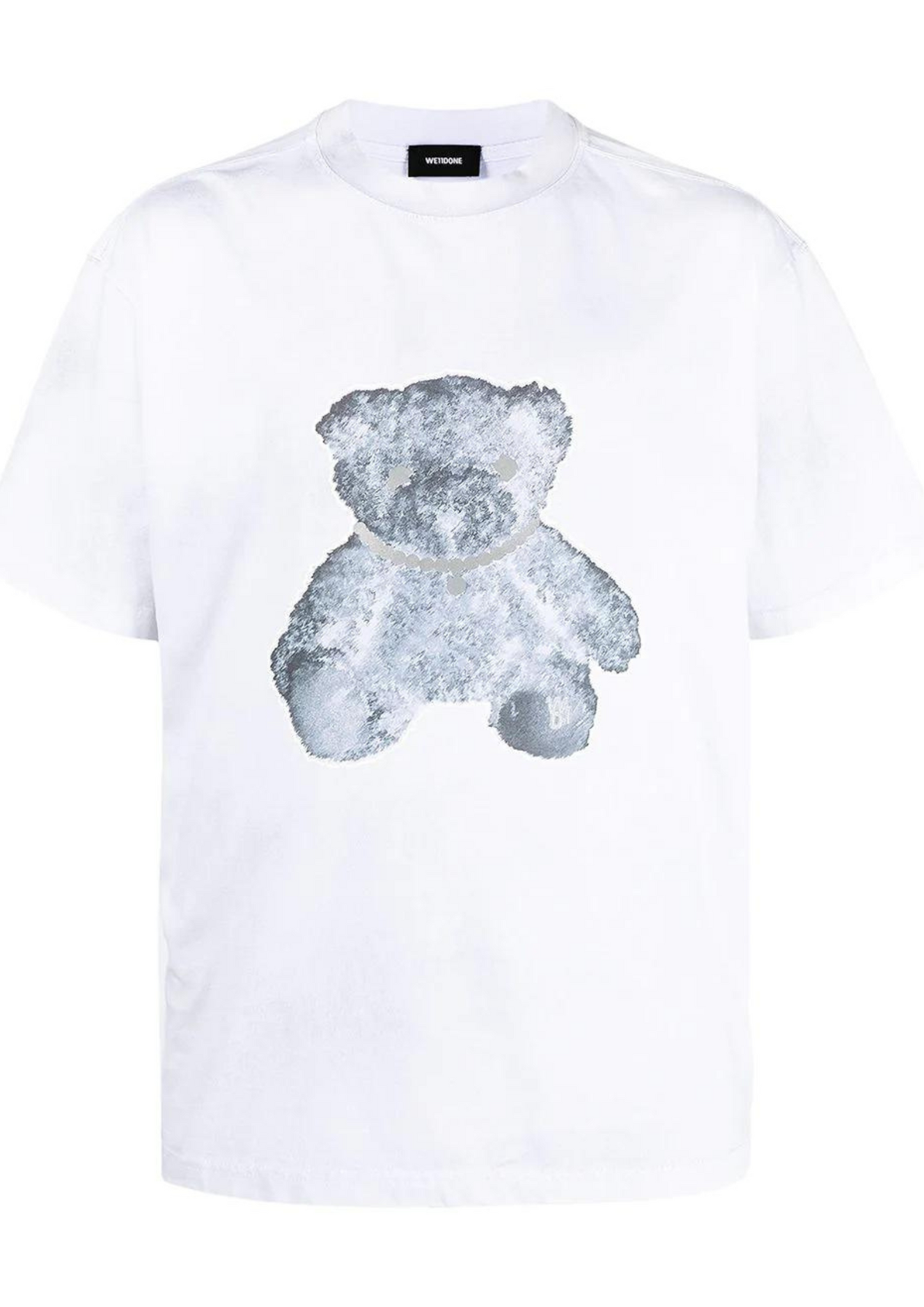WE11DONE Teddy Pearl Necklace T-Shirt (White)