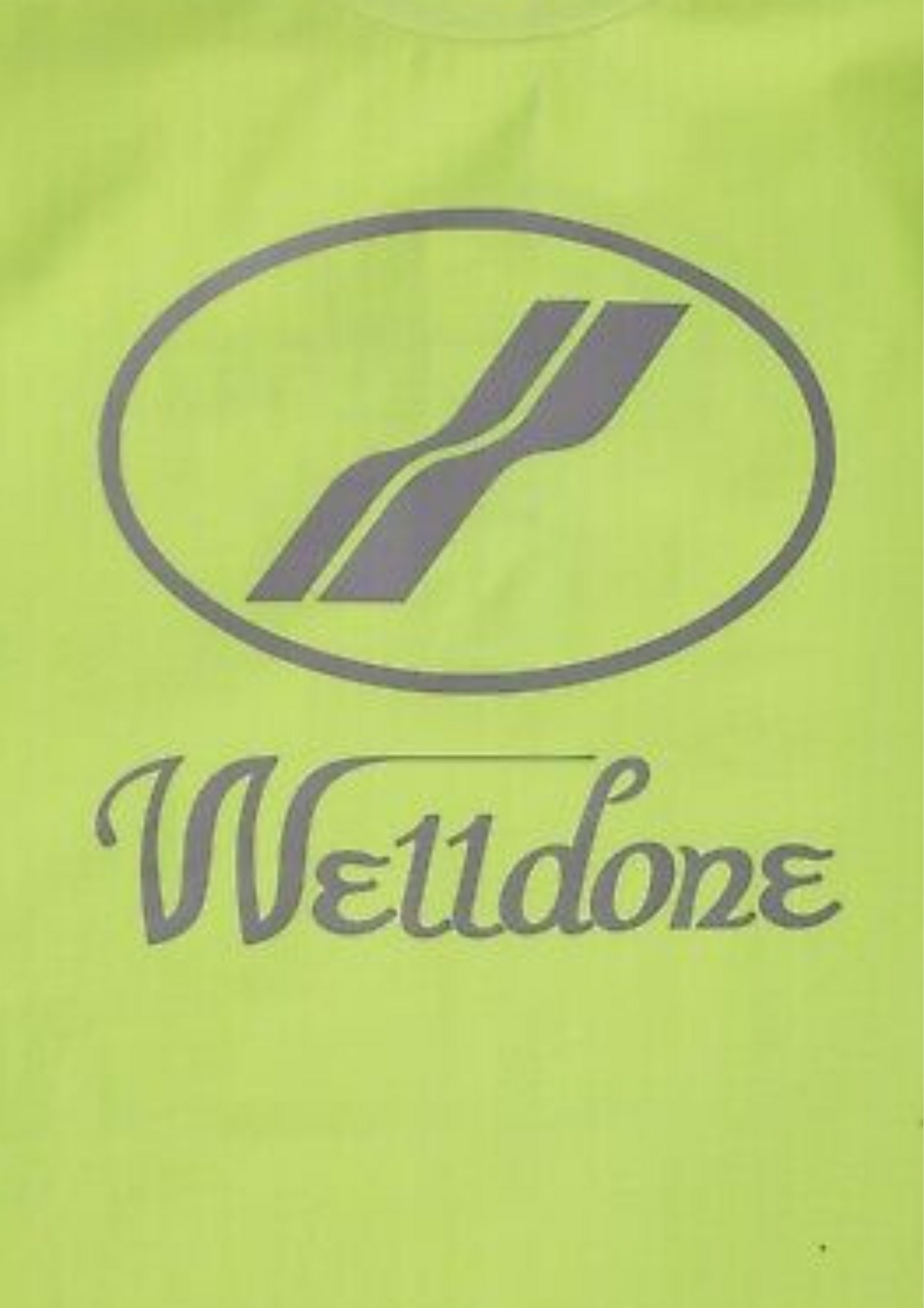 WE11DONE Logo Printed Oversized T-Shirt (Yellow)