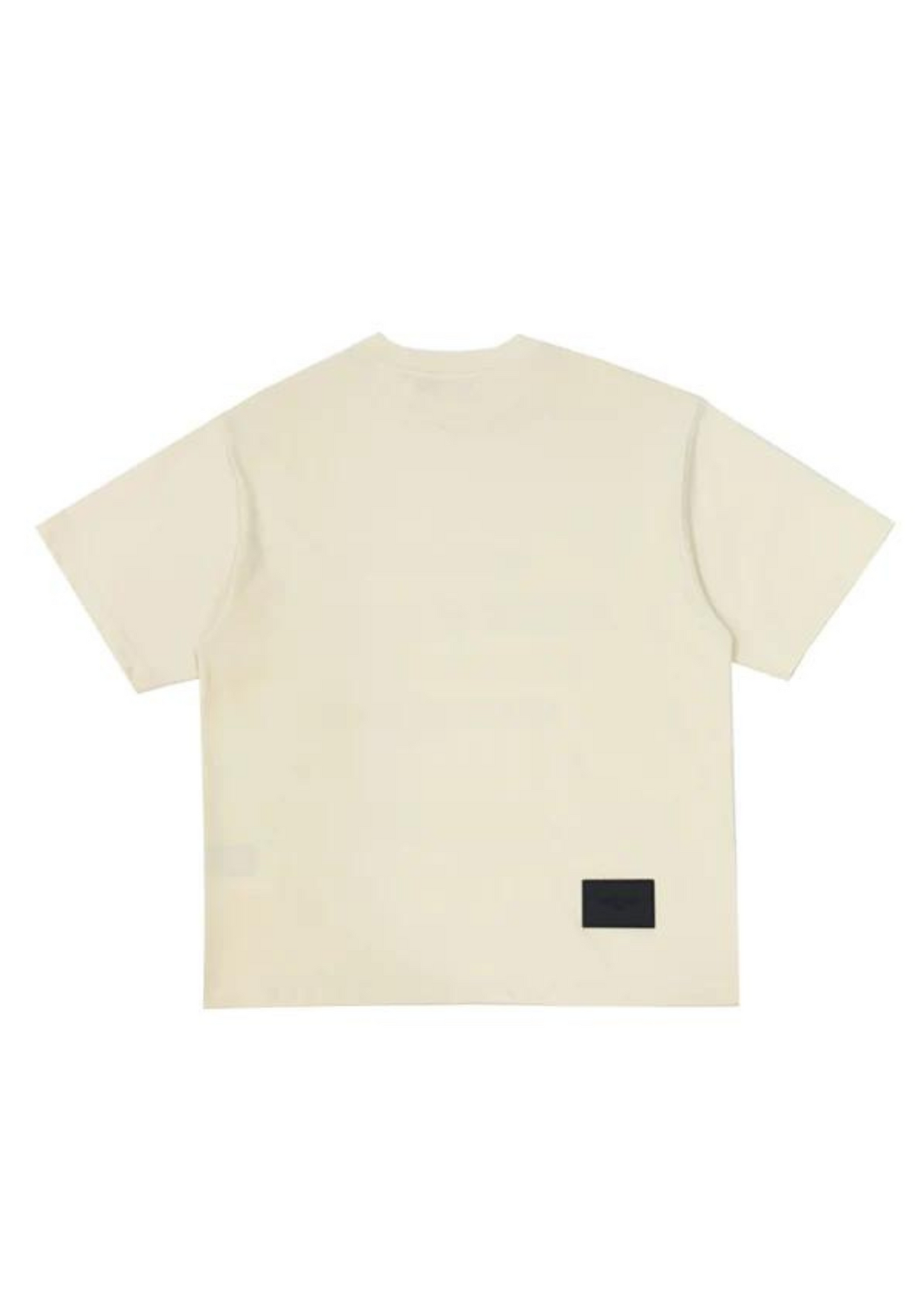 WE11DONE Multi Logo Printed T-Shirt (Cream)