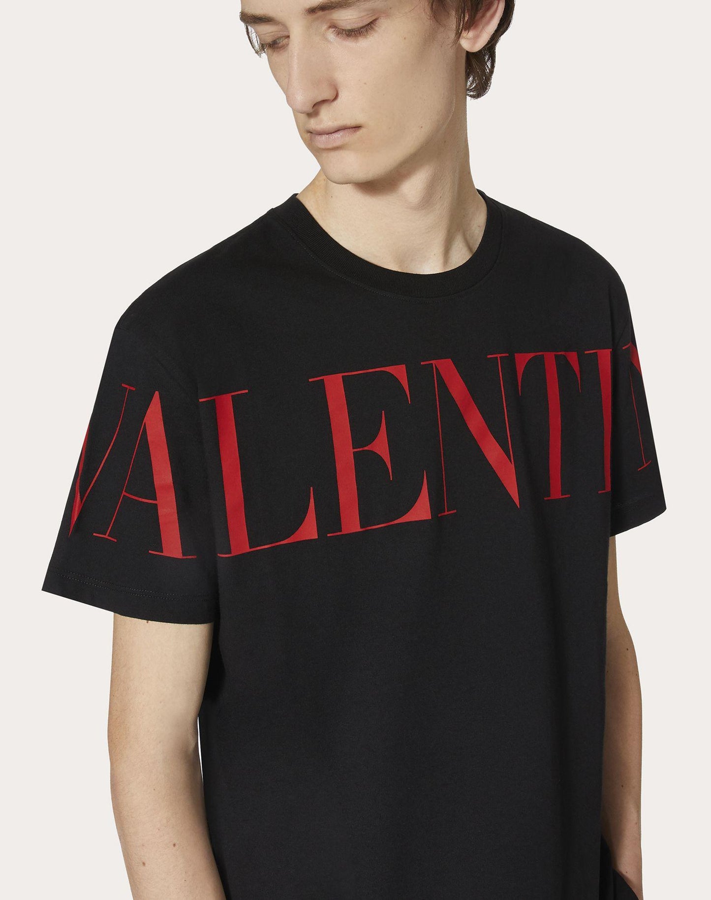 Valentino Chest Logo T-shirt (Black)