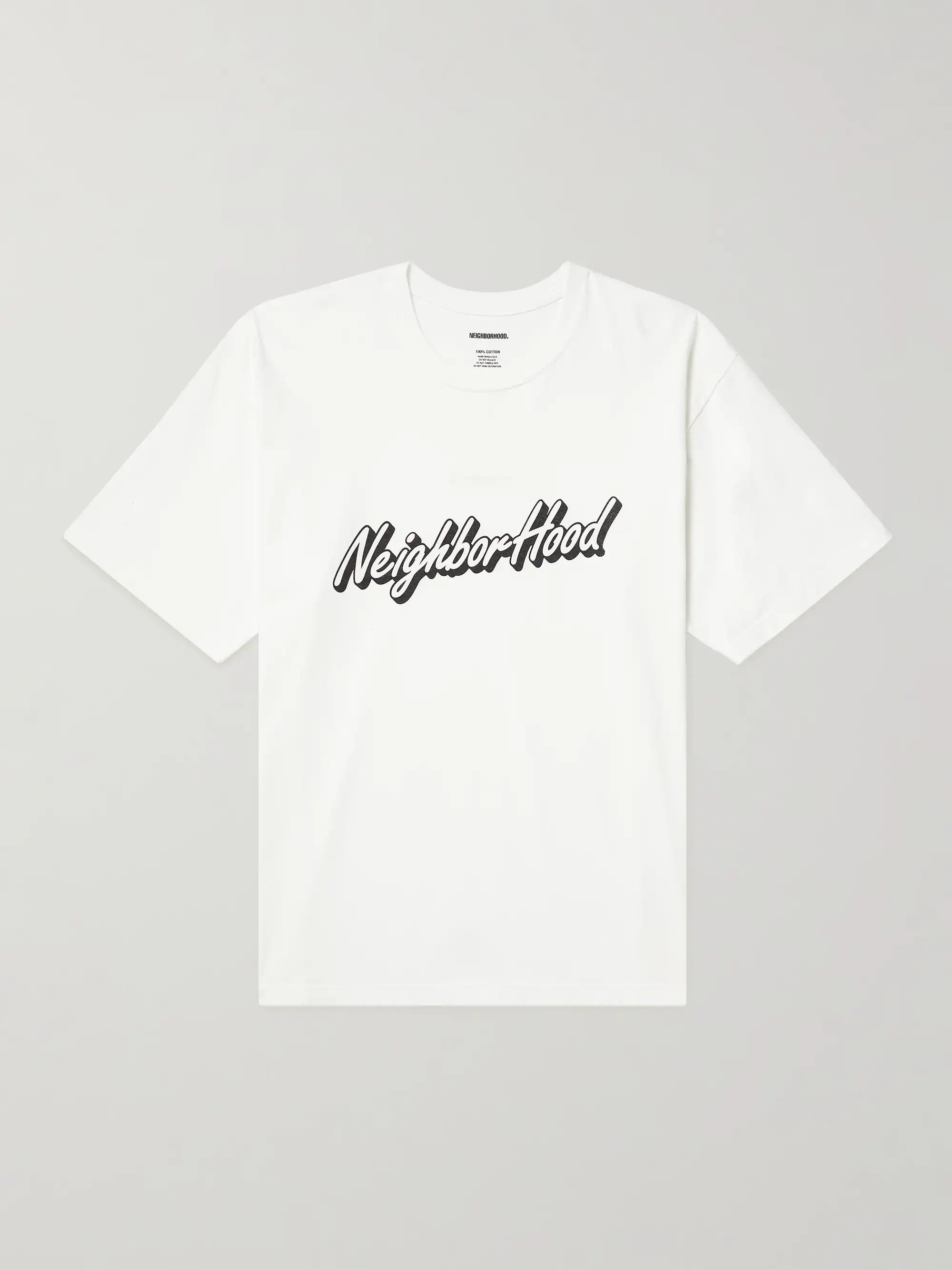 NEIGHBORHOOD Wording T-shirt (White)